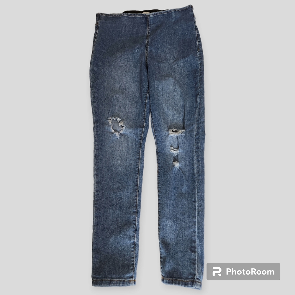 Sofia Vergara Rosa pull on cropped skinny jeans size 14